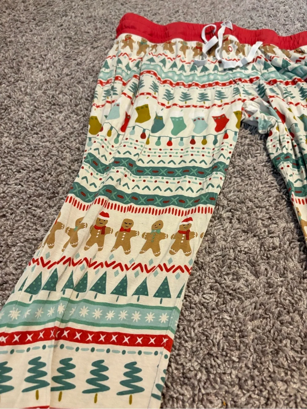 Little Sleepies Christmas Jogger pants // small
